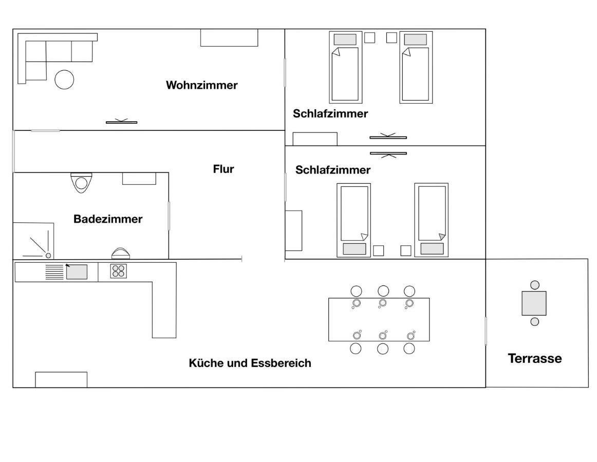 Moderne Ferienwohnung Klosterblick Гуксгаген Екстер'єр фото